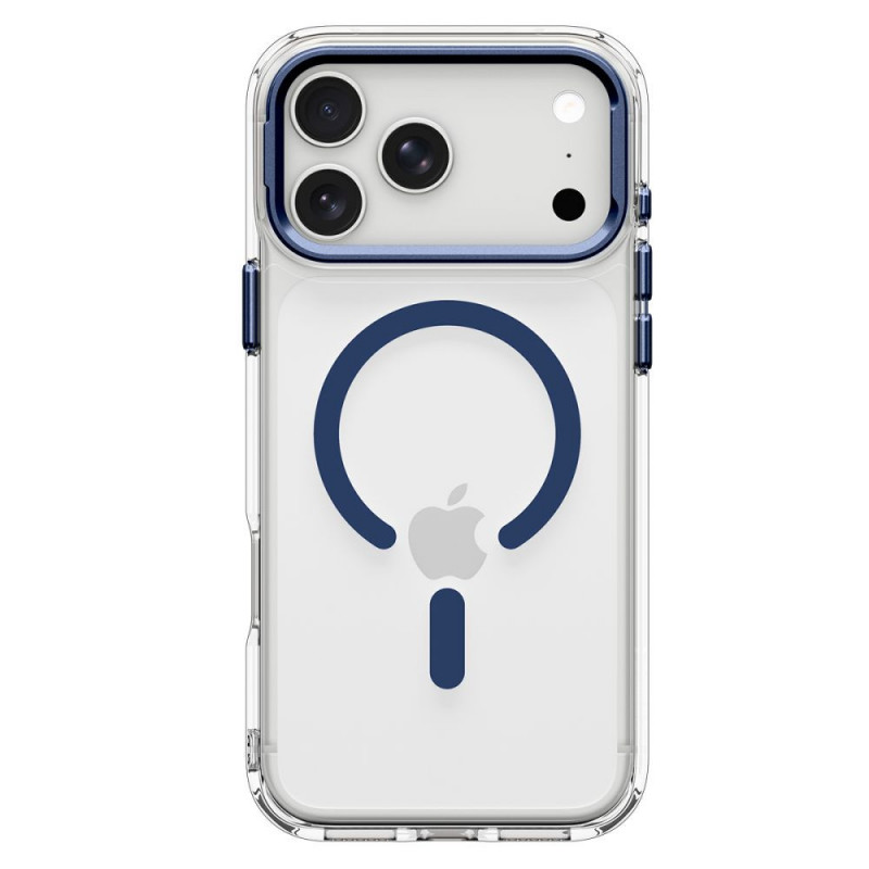 Custodia Spigen Ultra Hybrid Optik S MagSafe per Apple iPhone 17 Pro / 18 Pro, Clear/Deep Blue