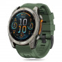 Cinturino in silicone Tech-Protect per Garmin Fenix 5S / 5S Plus / 6S / 6S Pro / 7S / 8 (43 mm), verde militare
