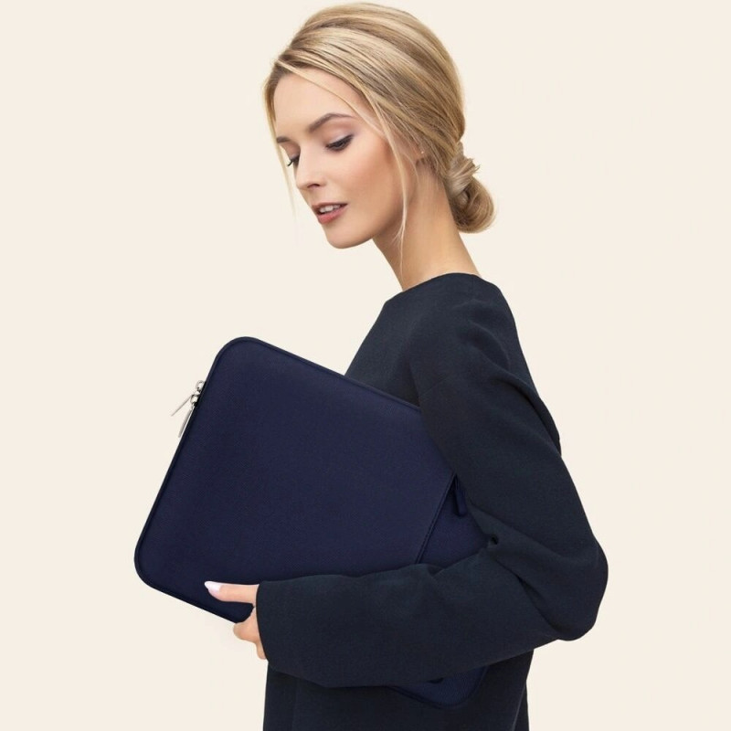 Custodia per laptop Tech-Protect Sleevy 13-14" blu navy
