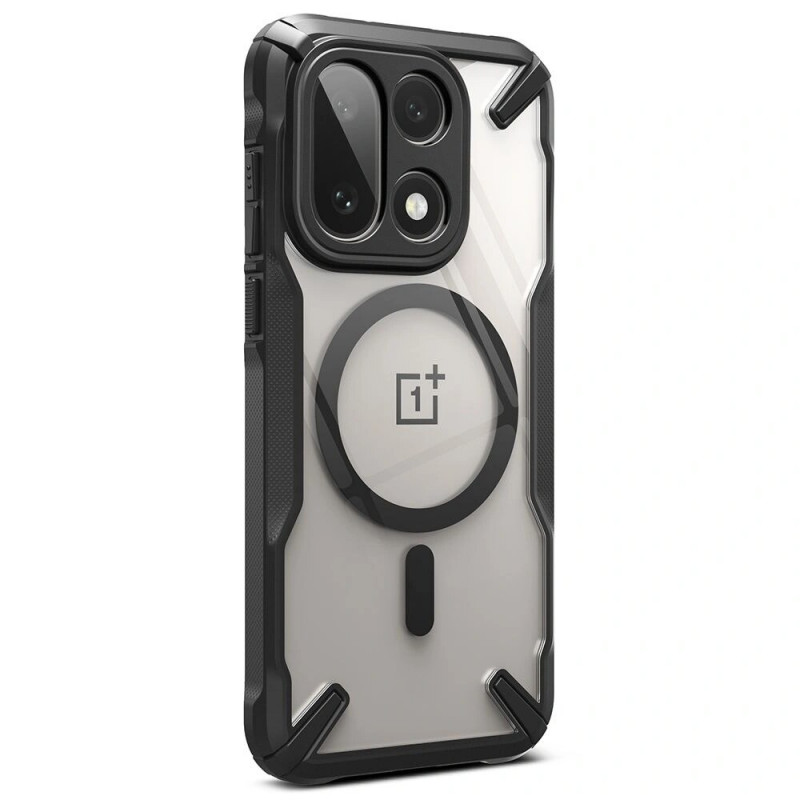 Custodia Ringke Fusion-X Magnetic MagSafe per OnePlus 15, nera