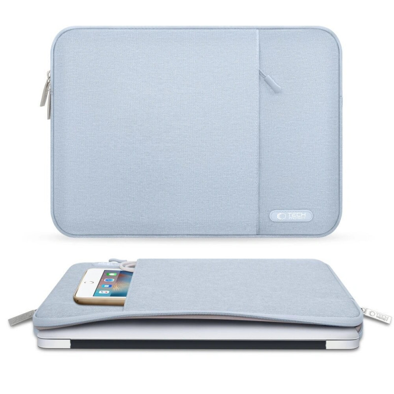 Custodia per laptop Tech-Protect Sleevy 13-14" blu inverno