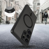Custodia MagSafe Tech-Protect MagCam per Samsung Galaxy S25 Ultra, nero opaco