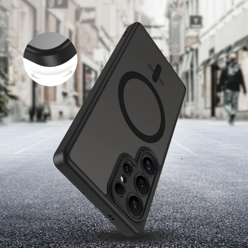 Custodia MagSafe Tech-Protect MagCam per Samsung Galaxy S25 Ultra, nero opaco