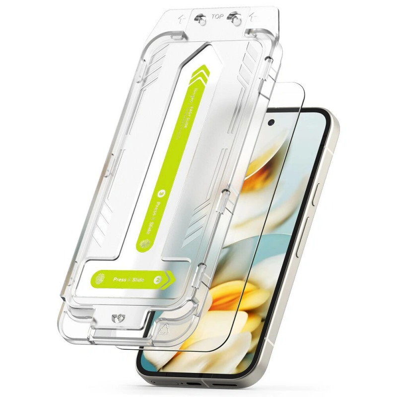 Ringke Easy Slide vetro temperato per Google Pixel 9a (2 pz), trasparente