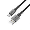 Cavo Tech-Protect Ultraboost DNA USB-A / USB-C 15W/3A 100 cm, grigio ferro