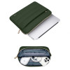 Custodia Tech-Protect Puffy per laptop 15-16" con borsa accessori, verde militare