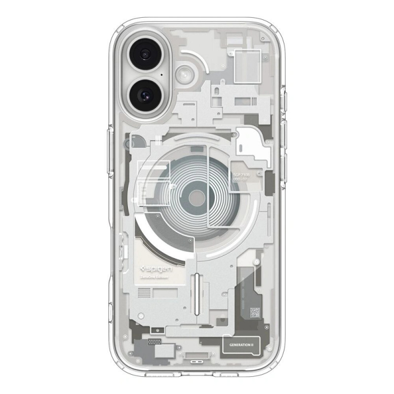 Custodia Spigen Ultra Hybrid Mag MagSafe per Apple iPhone 17 Zero One, Natural Titanium