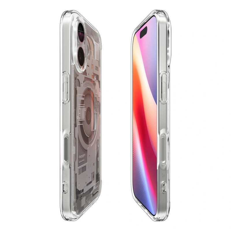 Custodia Spigen Ultra Hybrid Mag MagSafe per Apple iPhone 17 Zero One, Natural Titanium