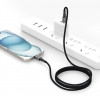 Cavo USB-C / USB-C Tech-Protect Ultraboost DNA PD60W/3A 25 cm, grigio ferro