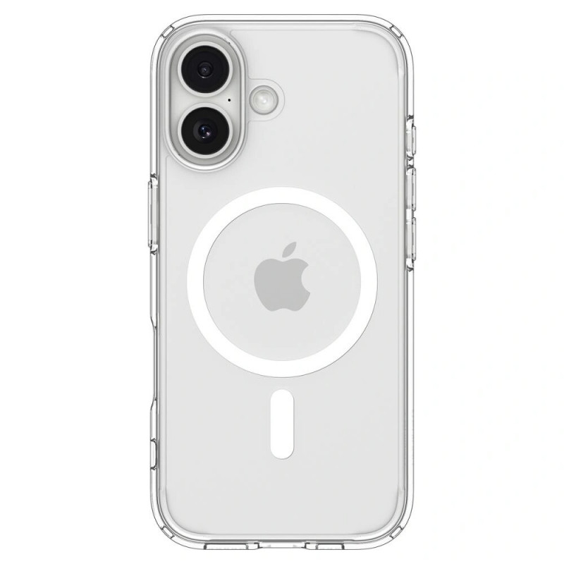 Custodia Spigen Ultra Hybrid Mag MagSafe ACS10380 per Apple iPhone 17, trasparente/bianca