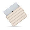 Custodia per laptop Tech-Protect Puffy 13-14" con borsa accessori, sabbia