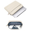 Custodia per laptop Tech-Protect Puffy 13-14" con borsa accessori, sabbia