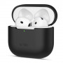 Custodia in silicone Tech-Protect Silicone THP4140 per Apple AirPods 4, nera