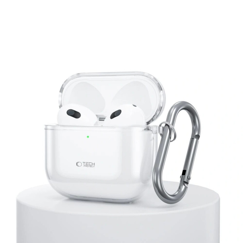 Custodia Tech-Protect Flexair per Apple AirPods 4, trasparente