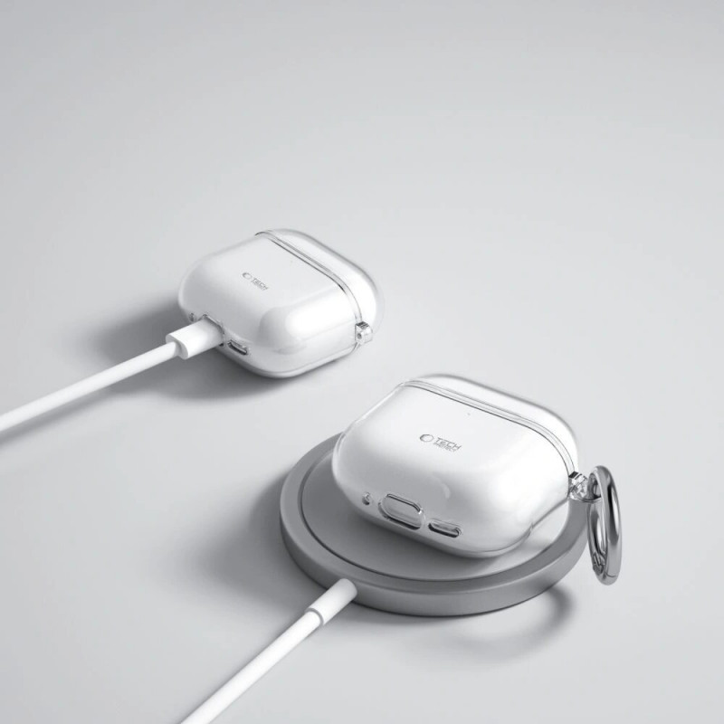 Custodia Tech-Protect Flexair per Apple AirPods 4, trasparente