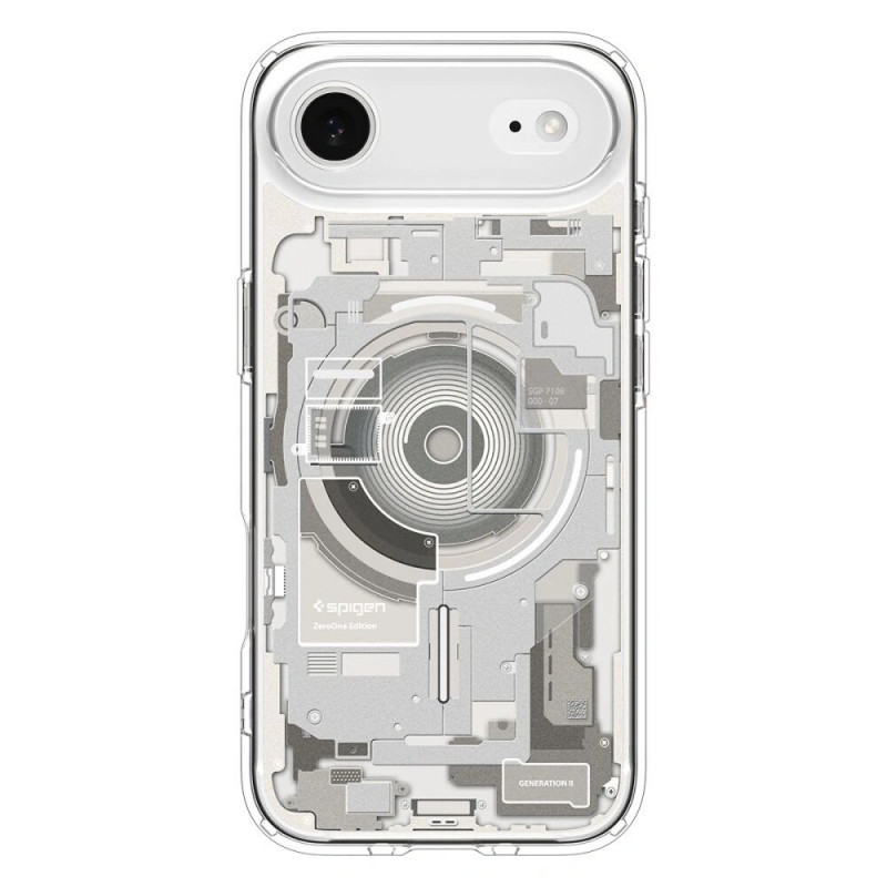 Custodia Spigen Ultra Hybrid Mag MagSafe ACS10319 per Apple iPhone Air, Zero One Natural Titanium