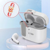 Custodia Slim Hook Tech-Protect per Apple AirPods 4, bianca