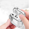 Custodia Slim Hook Tech-Protect per Apple AirPods 4, trasparente