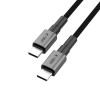 Cavo USB-C / USB-C Tech-Protect Ultraboost DNA PD100W/5A 100 cm, grigio ferro