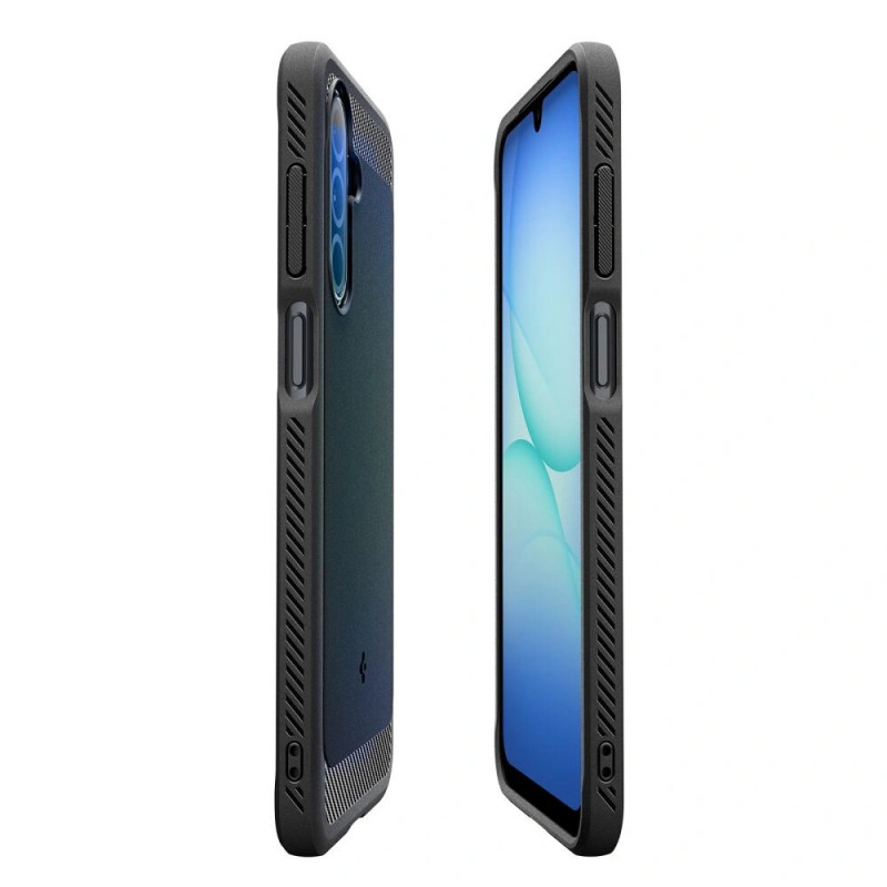 Custodia Spigen Rugged Armor ACS09844 per Samsung Galaxy A17 4G / 5G, nero opaco