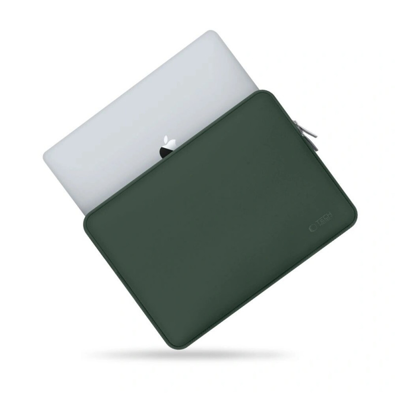 Custodia per laptop Tech-Protect NeoSlim 13-14" con borsa per accessori, Midnight Green