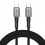 Cavo USB-C / USB-C Tech-Protect Ultraboost DNA PD100W/5A 200 cm, grigio ferro