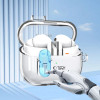 Custodia Tech-Protect FlexAir con moschettone per Samsung Galaxy Buds 3 / 3 Pro, trasparente