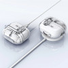 Custodia Tech-Protect FlexAir con moschettone per Samsung Galaxy Buds 3 / 3 Pro, trasparente