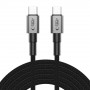 Cavo USB-C / USB-C Tech-Protect Ultraboost DNA PD100W/5A 300 cm, grigio ferro