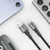 Cavo Tech-Protect Ultraboost DNA USB-A / Lightning 15W/2.4A 100 cm, grigio ferro