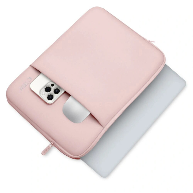 Custodia per laptop Tech-Protect Neoprene 13", Dusty Rose (rosa)