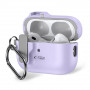 Custodia Slim Hook Tech-Protect con moschettone per Apple AirPods Pro 1 / 2, lavanda