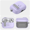 Custodia Slim Hook Tech-Protect con moschettone per Apple AirPods Pro 1 / 2, lavanda