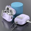 Custodia Slim Hook Tech-Protect con moschettone per Apple AirPods Pro 1 / 2, lavanda