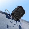 Custodia Slim Hook Tech-Protect con moschettone per Apple AirPods Pro 1 / 2, nera