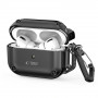 Custodia Rough Hook Tech-Protect con moschettone per Apple AirPods Pro 1 / 2, nera