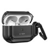 Custodia Rough Hook Tech-Protect con moschettone per Apple AirPods Pro 1 / 2, nera