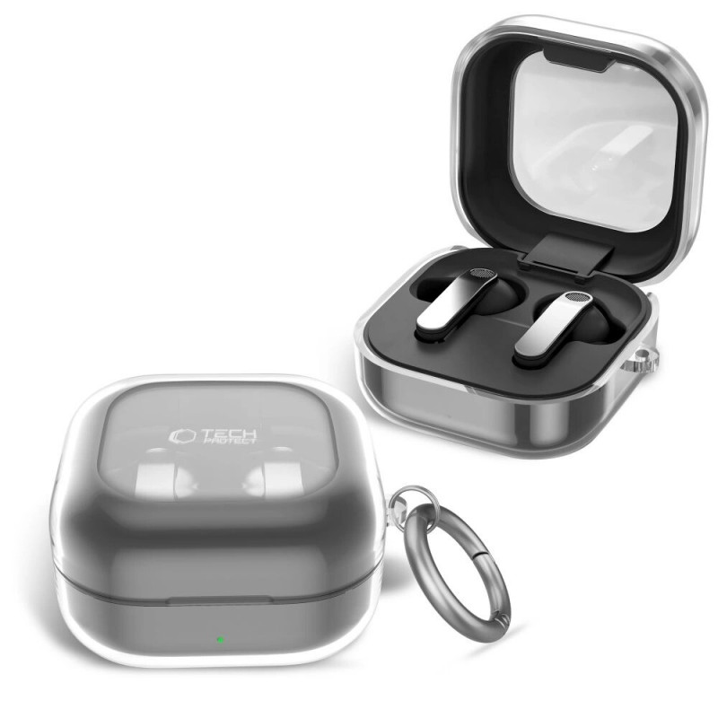 Custodia Tech-Protect FlexAir per Samsung Galaxy Buds 4 / 4 Pro, trasparente