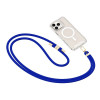 Tracolla per telefono Tech-Protect C7S Rope Crossbody, blu cobalto/oro