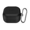 Custodia con gancio in silicone Tech-Protect per Samsung Galaxy Buds 4 / 4 Pro, nera