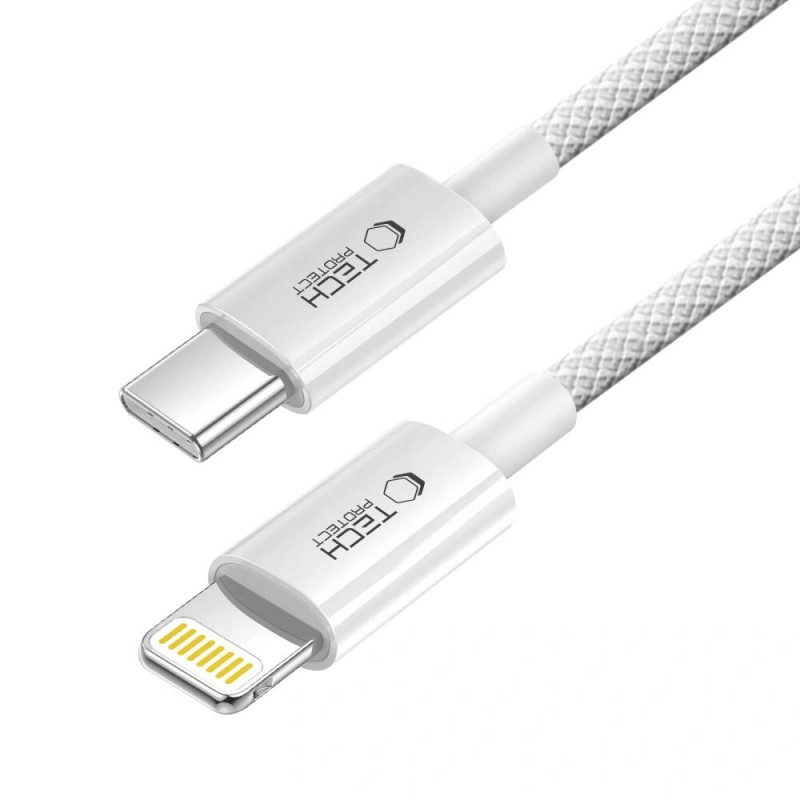 Cavo Tech-Protect Ultraboost Lite USB-C / Lightning PD27W/3A 100 cm, grigio freddo
