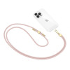 Tracolla per telefono Tech-Protect C2S Rope Crossbody, rosa baby/oro