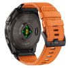 Cinturino in nylon Classic per orologio Tech-Protect per Garmin Fenix 5X / 5X Plus / 6X / 6X Pro / 7X / 8 / 8 Pro / 9 / 9 Pro 47 mm, arancione segnale