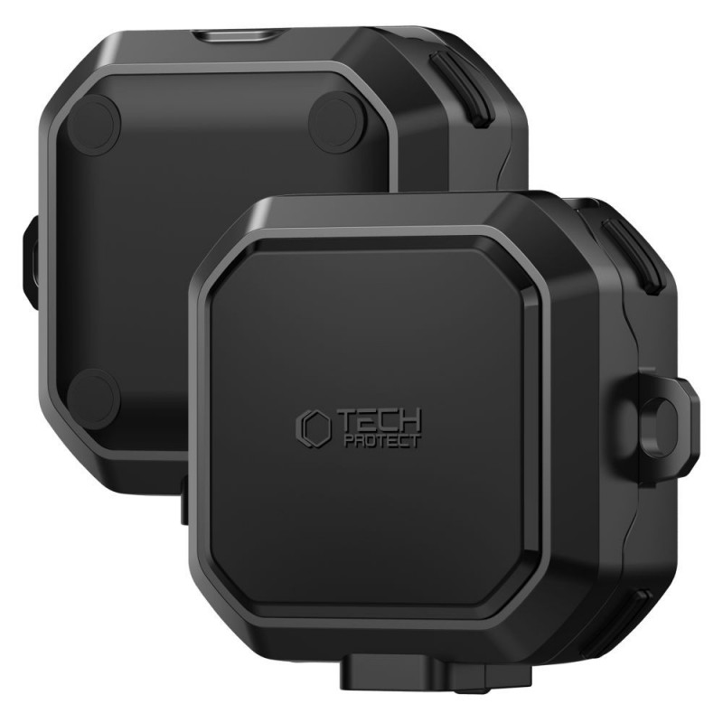Custodia Tech-Protect Carbonox MagSafe per Samsung Galaxy Buds 4 / 4 Pro, nera