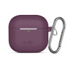 Custodia in silicone Tech-Protect Silicone Hook per Apple AirPods 4 / 5 THP6094, bordeaux