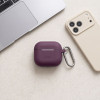 Custodia in silicone Tech-Protect Silicone Hook per Apple AirPods 4 / 5 THP6094, bordeaux