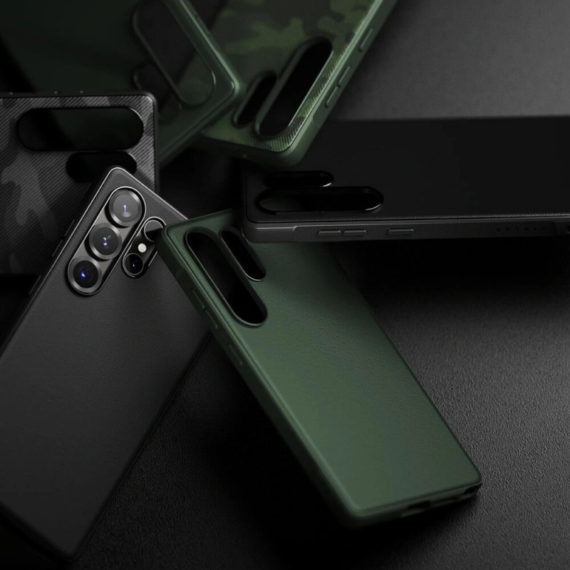 Custodia Ringke Onyx per Samsung Galaxy S25 Ultra, verde scuro