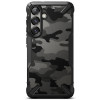 Custodia Ringke Fusion-X per Samsung Galaxy S25+, nero camouflage