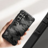 Custodia Ringke Fusion-X per Samsung Galaxy S25+, nero camouflage