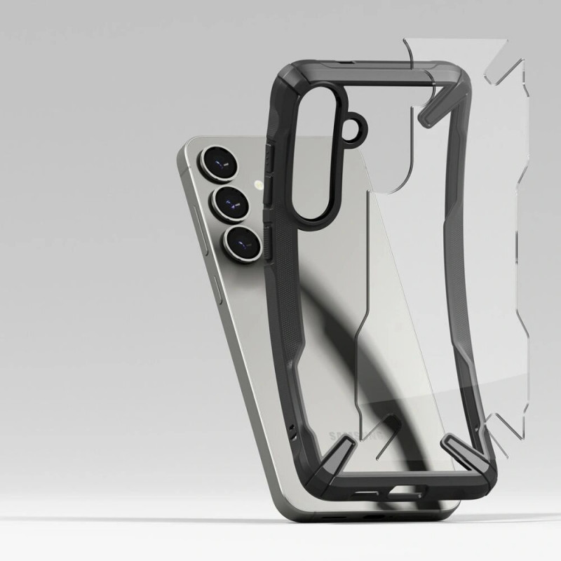 Custodia Ringke Fusion-X per Samsung Galaxy S25+, nera